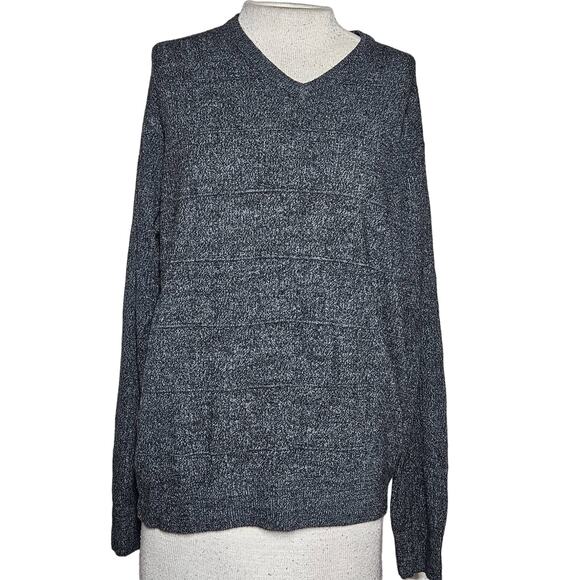 Grey V Neck Sweater Size Medium - Picture 1 of 3